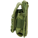 Molle Tactical PALS Double Flash Bang Pouch Magazine Mag Flap Buckle - OD GREEN