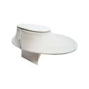 White Faux Leather Necklace & Pendant Display Tray – 8-1/2" x 7" x 4" Jewelry Organizer for Chains & Pendants, Stackable Retail Display Insert for Store & Home