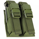OD GREEN Molle Tactical Double Flash Bang Pouch PALS MAG Bag 2 Grenade Holder