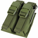 OD GREEN Molle Tactical Double Flash Bang Pouch PALS MAG Bag 2 Grenade Holder