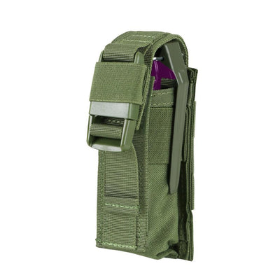 OD GREEN Tactical MOLLE PALS Modular Closed Top Single Flash Bang Utility Pouch