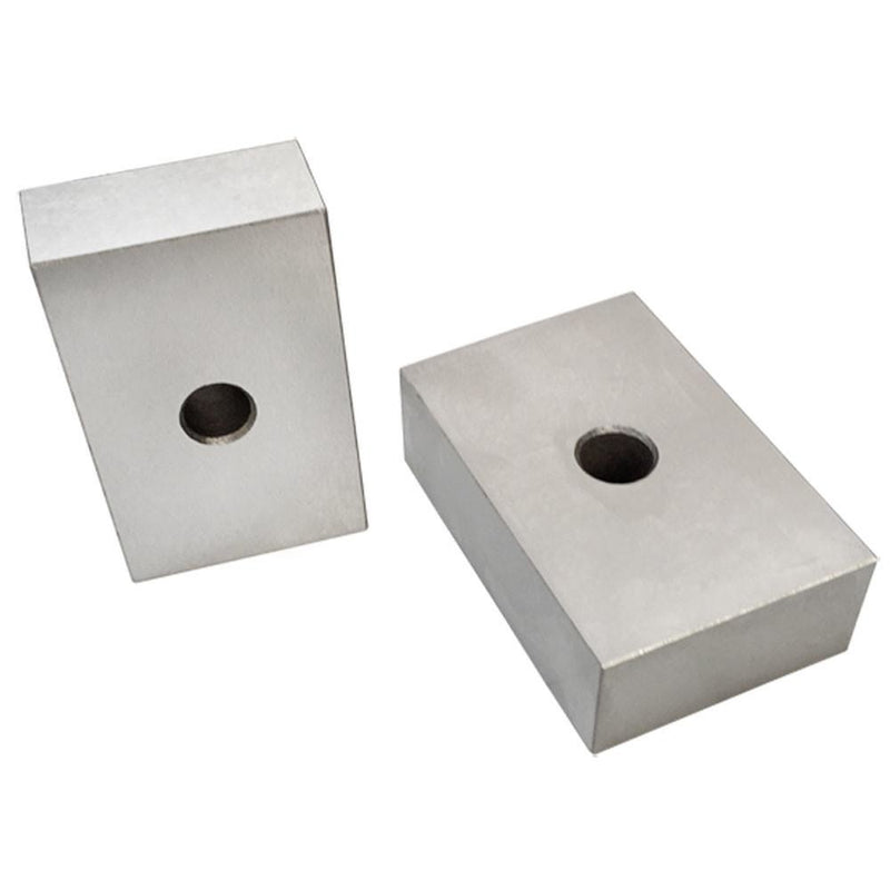 One PAIR 1 2 3 Precision Metal Blocks Ultra ONE Hole Milling Drilling Machining 2PC