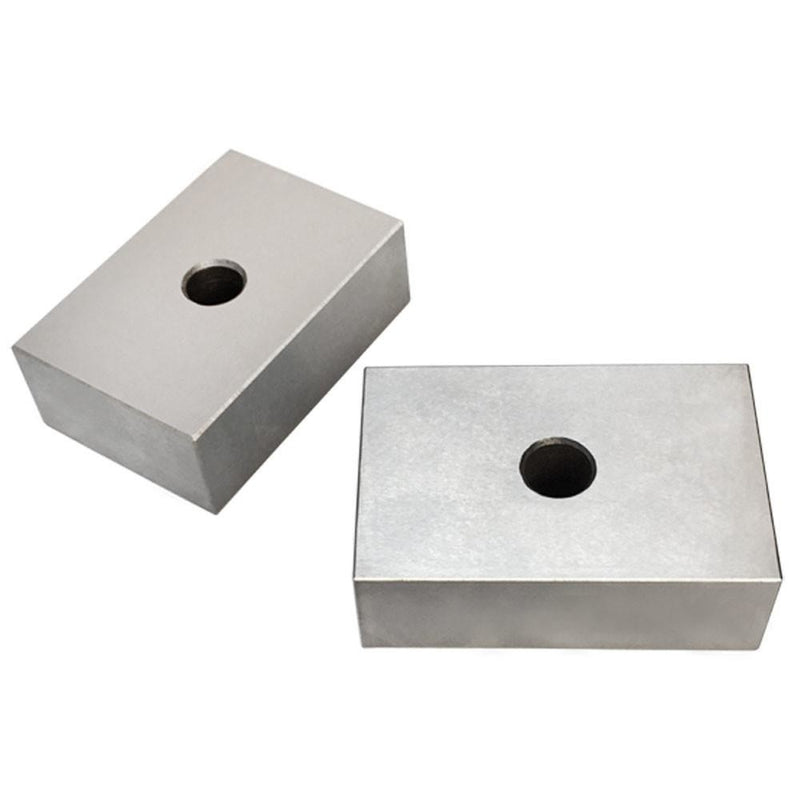 One PAIR 1 2 3 Precision Metal Blocks Ultra ONE Hole Milling Drilling Machining 2PC