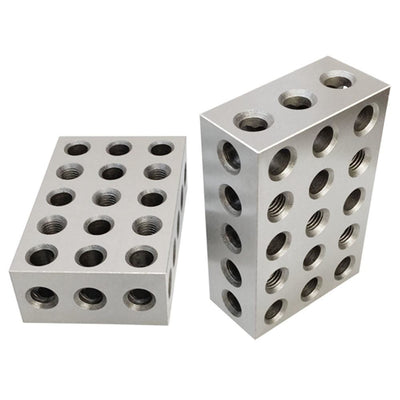 2-4-6 Precision Matched Pair 23 Holes Blocks Set  Ultra Precision 0.0003"
