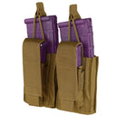 Outdoor GEN II Double Kangaroo Mag Pouch Tactical, Molle Pouch - COYOTE