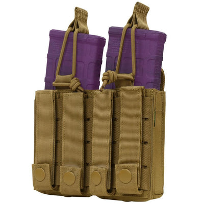 Outdoor GEN II Double Kangaroo Mag Pouch Tactical, Molle Pouch - COYOTE