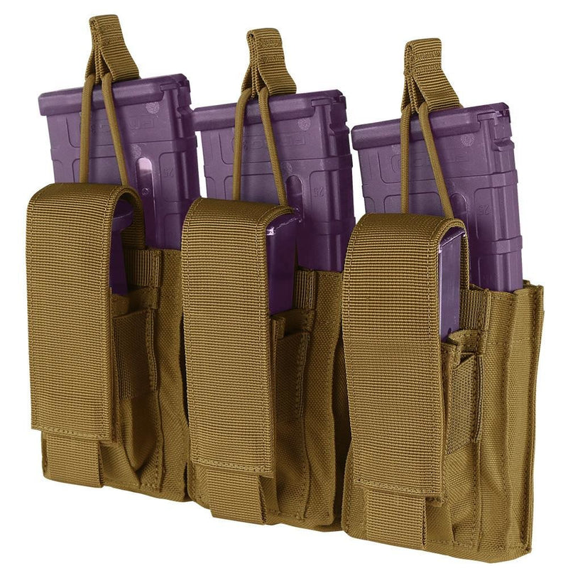 Outdoor GEN II Triple Kangaroo Mag Pouch Tactical, Molle Pouch - COYOTE