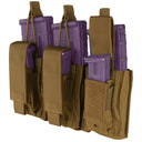 Outdoor GEN II Triple Kangaroo Mag Pouch Tactical, Molle Pouch - COYOTE