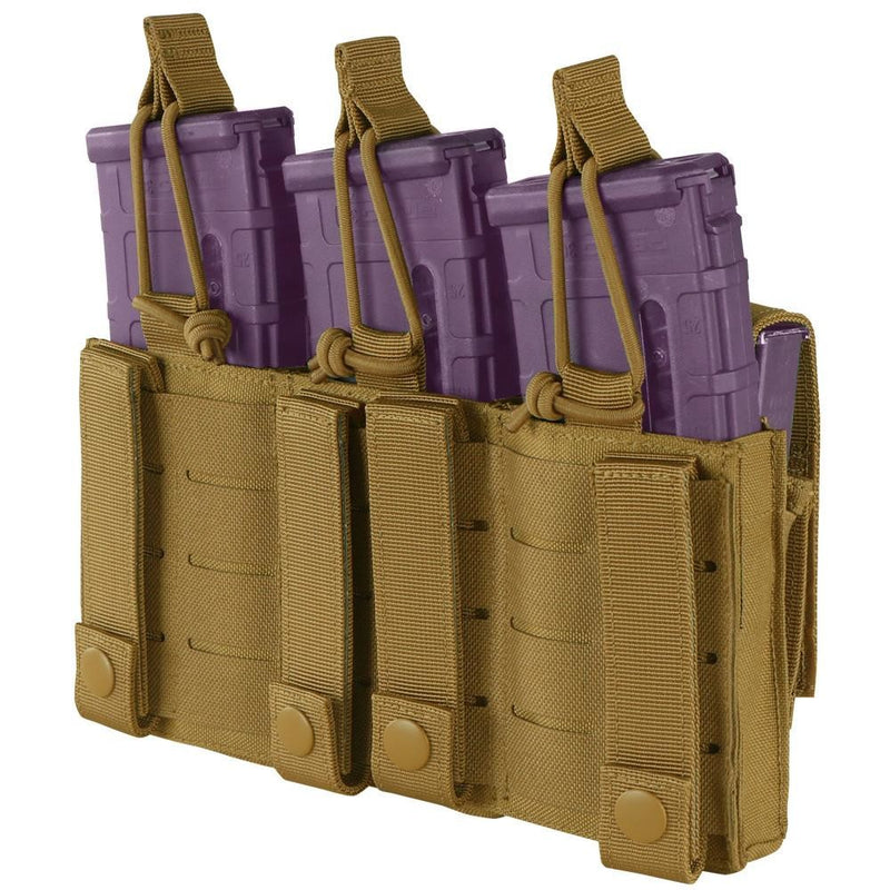 Outdoor GEN II Triple Kangaroo Mag Pouch Tactical, Molle Pouch - COYOTE