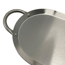 17" x 8-1/2"  Stainless Steel Oval Serving Platter – Ottoman Tray with Handles for Kitchen, Parties & Decorative Display