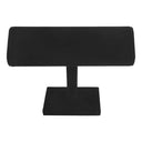 7-1/2"L x 6-1/2"H Oval T-Bar Jewelry Display Bracelet Holder, Black Velvet Retail Fixture for Bracelets, Bangles & Watches
