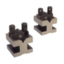 Pair of 2-3/8'' x 2-3/8'' x 2'' V Block & Clamp Set Multi-use Hardened And Ground Chrome Steel