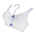 Plastic Hanging Bra Bikini Lingerie Hanger Form Display Set 4 PC Clear Tinted Purple
