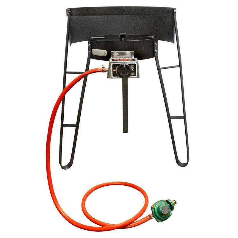 Portable 19" Round Circular Burner Stove Propane Gas BBQ Camping Deep Fry Turkey