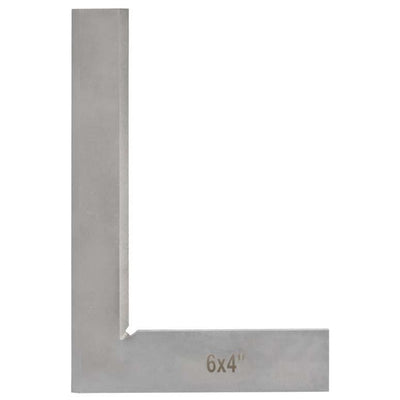 Work Shop Precision Square Bevel Edge Square 6'' Blade x 4'' Beam Steel Hardened Accuracy class H