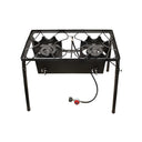Propane Gas 2 Double High Pressure Burner Outdoor Portable Camping BBQ Stove