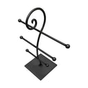 Raw Steel  10''H 3 Bar Jewelry Display Fixture Retail Store Rack
