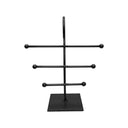 Raw Steel  10''H 3 Bar Jewelry Display Fixture Retail Store Rack