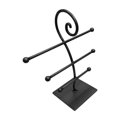 Raw Steel  10''H 3 Bar Jewelry Display Fixture Retail Store Rack