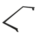 24" Raw Steel Finish Industrial Pipe Rack Hangrail, Retail Display Clothes Hanger Bar Support, Wall Mount Clothing Rack Fixture for Store, Boutique & Closet Organization