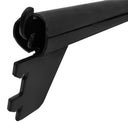 24" Raw Steel Finish Industrial Pipe Rack Hangrail, Retail Display Clothes Hanger Bar Support, Wall Mount Clothing Rack Fixture for Store, Boutique & Closet Organization