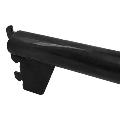 Raw Steel Finish Industrial Pipe Rack Hangrail 24'' Retail Display Fixture