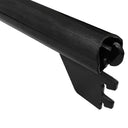 24" Raw Steel Finish Industrial Pipe Rack Hangrail, Retail Display Clothes Hanger Bar Support, Wall Mount Clothing Rack Fixture for Store, Boutique & Closet Organization