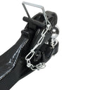 Receiver mount combination pintle and ball hitch for versatile towing
