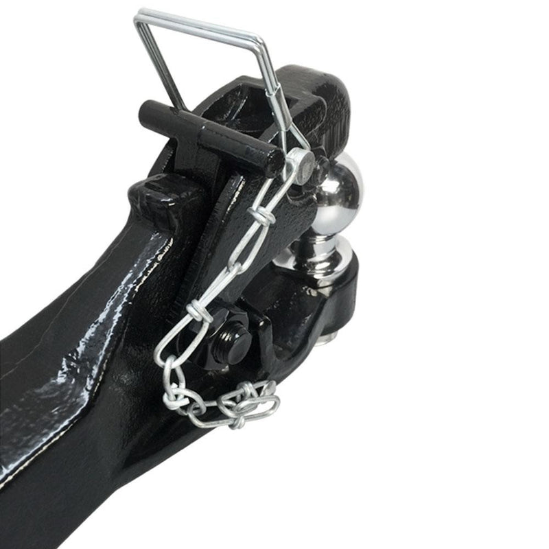 Combo Pintle Hitch with 2" Trailer Ball, for 2" Receivers, 12,000 Lb Capacity