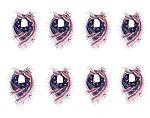 Military Shemagh Arab Tactical Desert Keffiyeh Scarf Face Mask - Stars and Stripes - 8 Pc Set