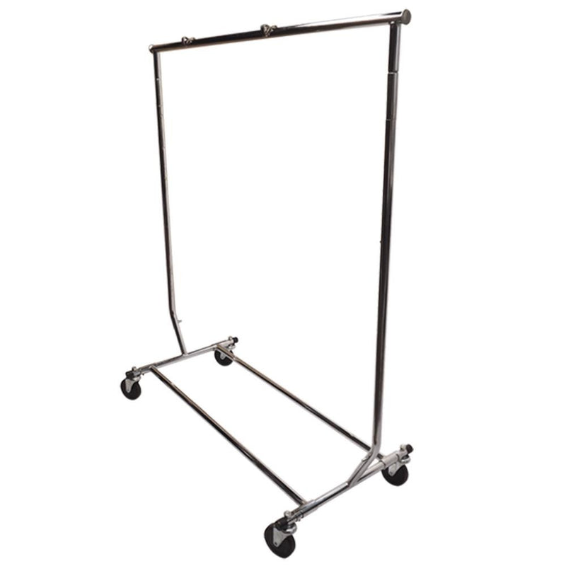 Retail Single Bar Clothing Garment Rack, Display Rack Fixture, Garment Hanger