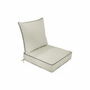 S1 Stone Deep Seat Cushion 24''x 24''x 5'' Back Rest Pillow Outdoor Love Sofa Water Repellent