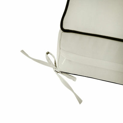 S1 Stone Deep Seat Cushion 24''x 24''x 5'' Back Rest Pillow Outdoor Love Sofa Water Repellent