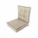 S3  - AD015 Deep Seat Cushion Love Sofa 26 x 30 x 5 Back Rest Pillow Outdoor Polyester Water Repellent