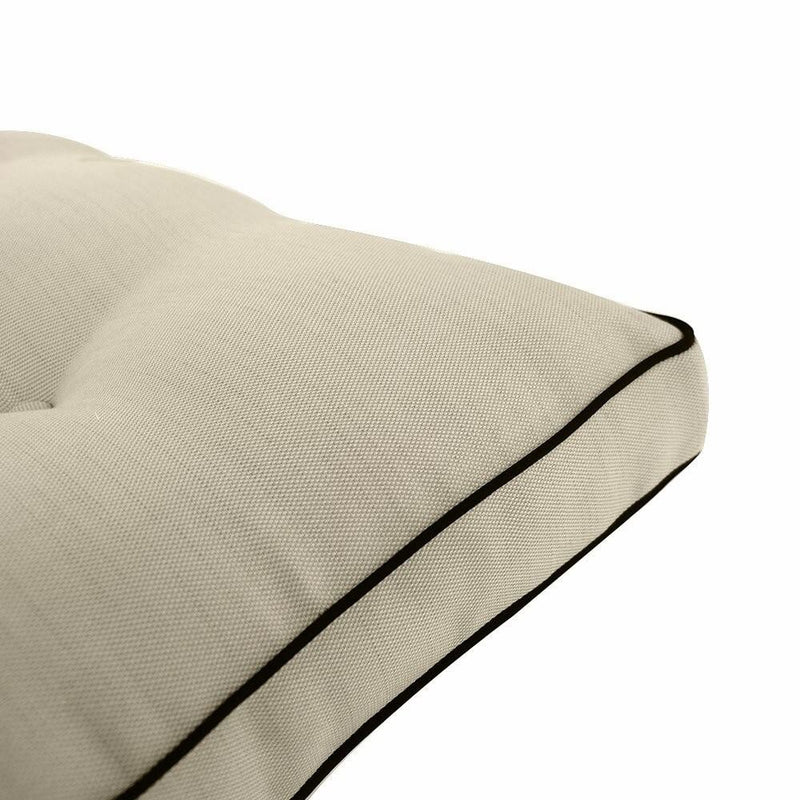 S3  - AD015 Deep Seat Cushion Love Sofa 26 x 30 x 5 Back Rest Pillow Outdoor Polyester Water Repellent