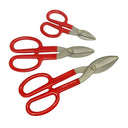 Set 3 Pc 8'' 10'' 12'' Tinman Style Tin Snips Sheet Metal Cutting Scissors