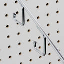 Set 4 Pc Chrome 5 Hook Waterfall J Hook 16'' Long Pegboard