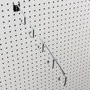 Set 4 Pc Chrome 5 Hook Waterfall J Hook 16'' Long Pegboard
