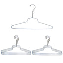 Set Of 10 Pc 16" Dress Hanger Clothes Hangers Display Store Fixture Chrome Finish With Loop