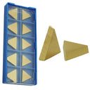 Set of 10 PC Carbide Inserts Blade TPG-322 C6T Tin Coated Grooving Cut-Off Tool