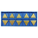 Set of 10 PC Carbide Inserts Blade TPG-322 C6T Tin Coated Grooving Cut-Off Tool