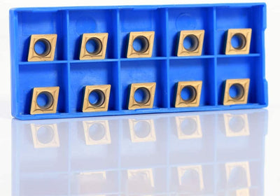 Set of 10 PC TIN COATED 1/2'' Inserts CCMT 32.52 With Case