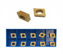 Set Of 10 Pcs 3/8'' TIN COATED CCMT 21.51 C6 Carbide Inserts For Indexable Lathe Tool holder