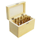 Set of 10 Pcs 4 Flute High Speed Steel End Mill Tin Coated Center Cutting