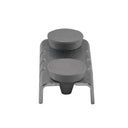 10 Pcs Center Shelf Rest Clips with Rubber Cushions, Shelf Support Hardware for Glass, Wood & Metal Shelves, Retail Display & Storage Systems