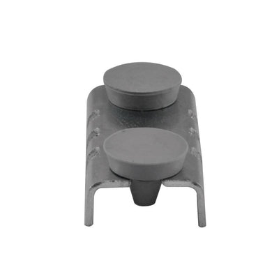 Set Of 10 Pcs Center Shelf Rest Clip & Rubber Cushion For Brackets To Hang Glass Wood Or Metal Shelf