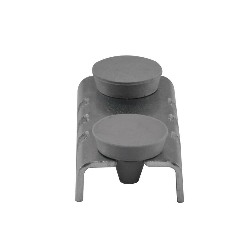 Set Of 10 Pcs Center Shelf Rest Clip & Rubber Cushion For Brackets To Hang Glass Wood Or Metal Shelf