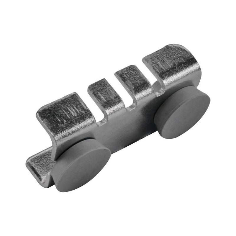 Set Of 10 Pcs Center Shelf Rest Clip & Rubber Cushion For Brackets To Hang Glass Wood Or Metal Shelf