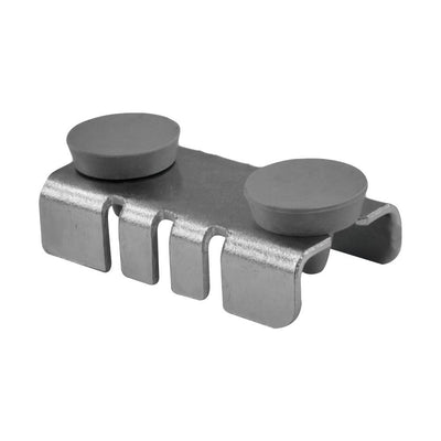 Set Of 10 Pcs Center Shelf Rest Clip & Rubber Cushion For Brackets To Hang Glass Wood Or Metal Shelf