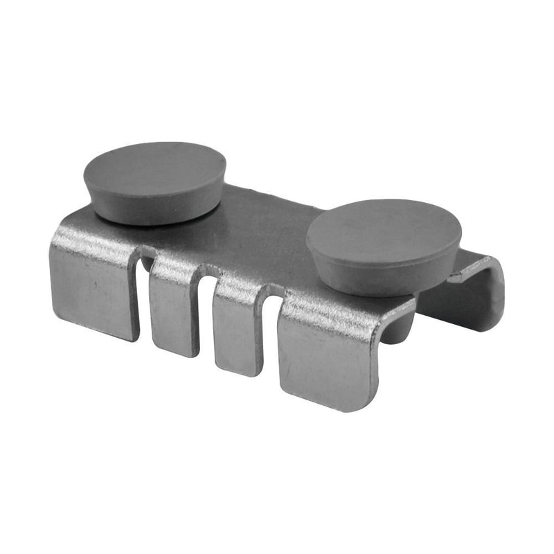 Set Of 10 Pcs Center Shelf Rest Clip & Rubber Cushion For Brackets To Hang Glass Wood Or Metal Shelf